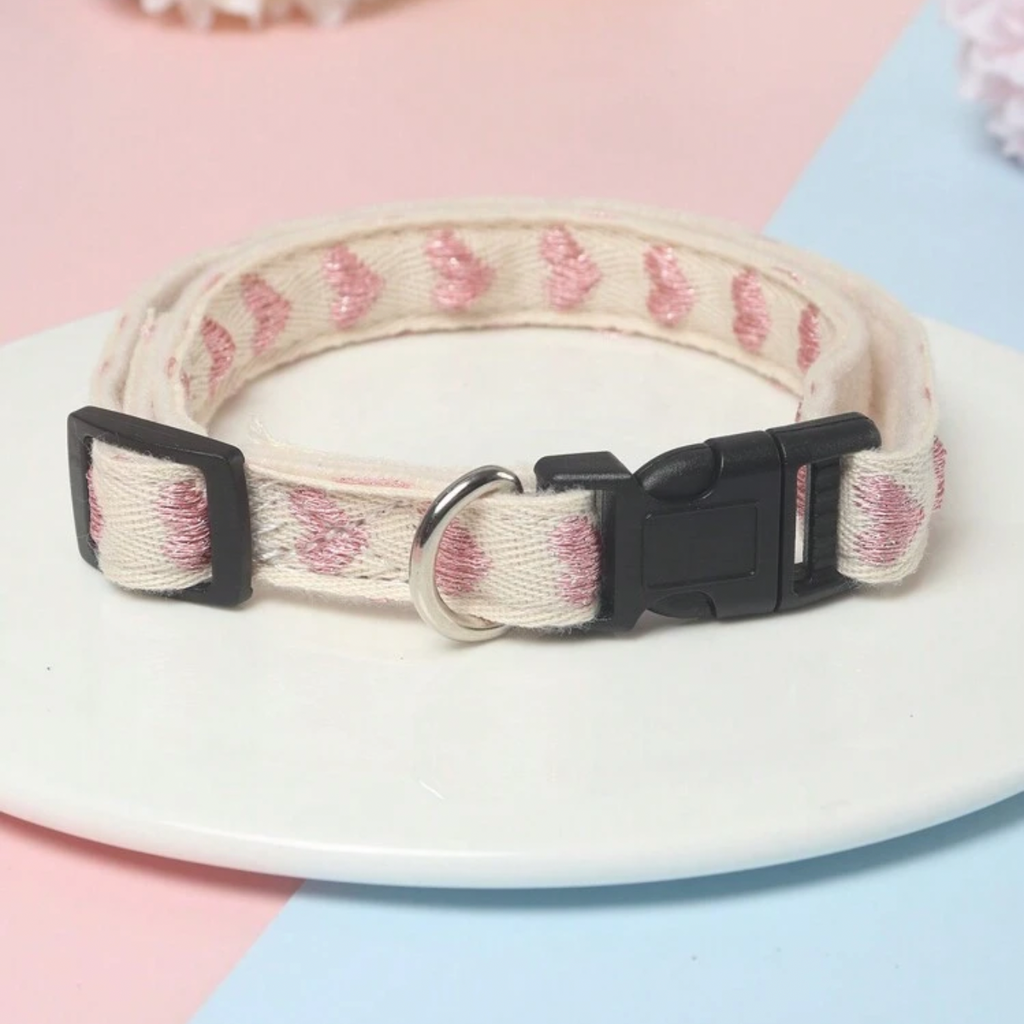 Heart Collar Pink