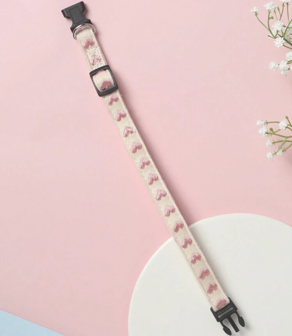 Heart Collar Pink