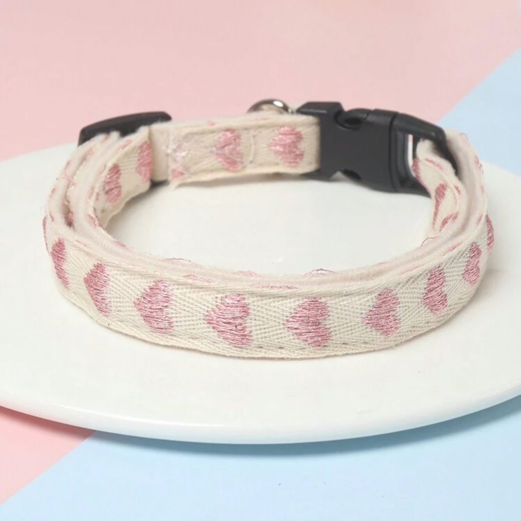 Heart Collar Pink
